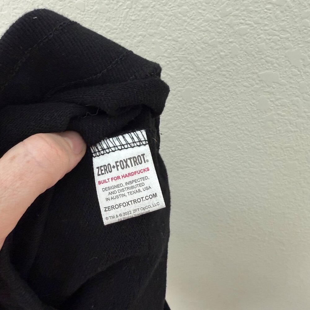 Zero Foxtrot Black Pull On Drawstring Waist Sweat… - image 5